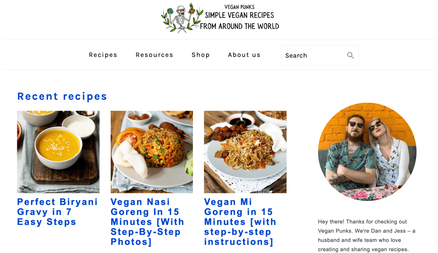 vegan punks food blog